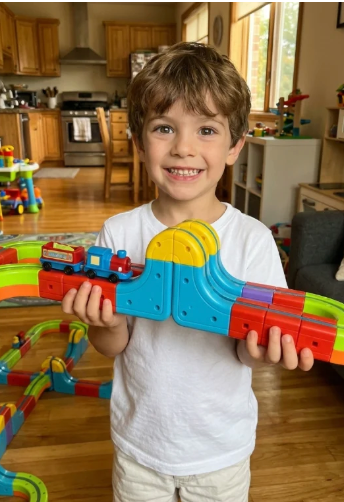 Playtots Magnetic Climbing Train Set
