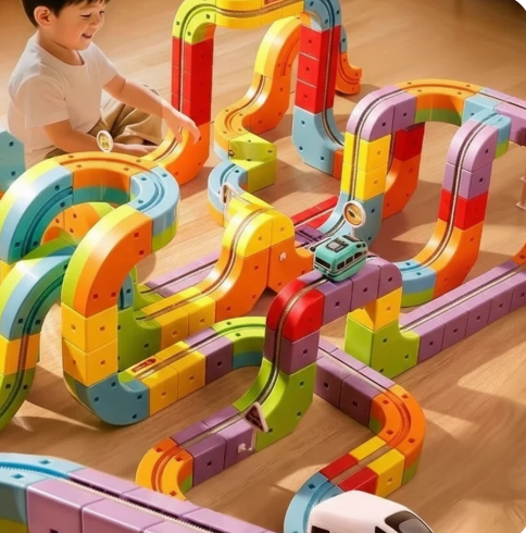 Playtots Magnetic Climbing Train Set