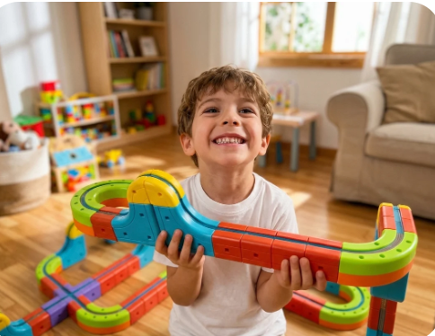 Playtots Magnetic Climbing Train Set